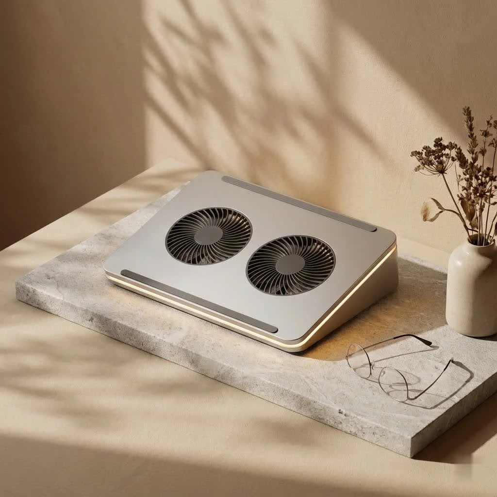 Cooler Master laptop cooler with blue LED lights