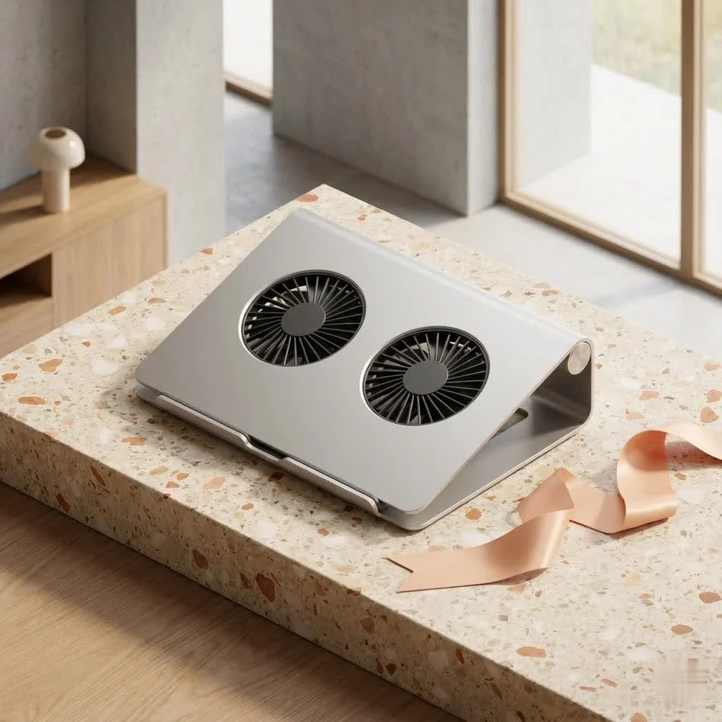 Antec laptop cooler with blue LED lights