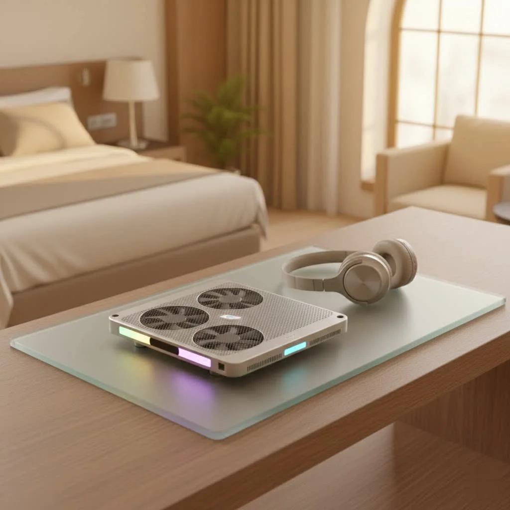 Laptop vacuum cooler attached to a laptop's exhaust vent