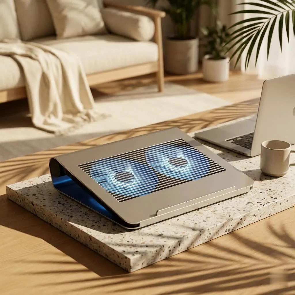 KLIM laptop cooler with RGB lighting