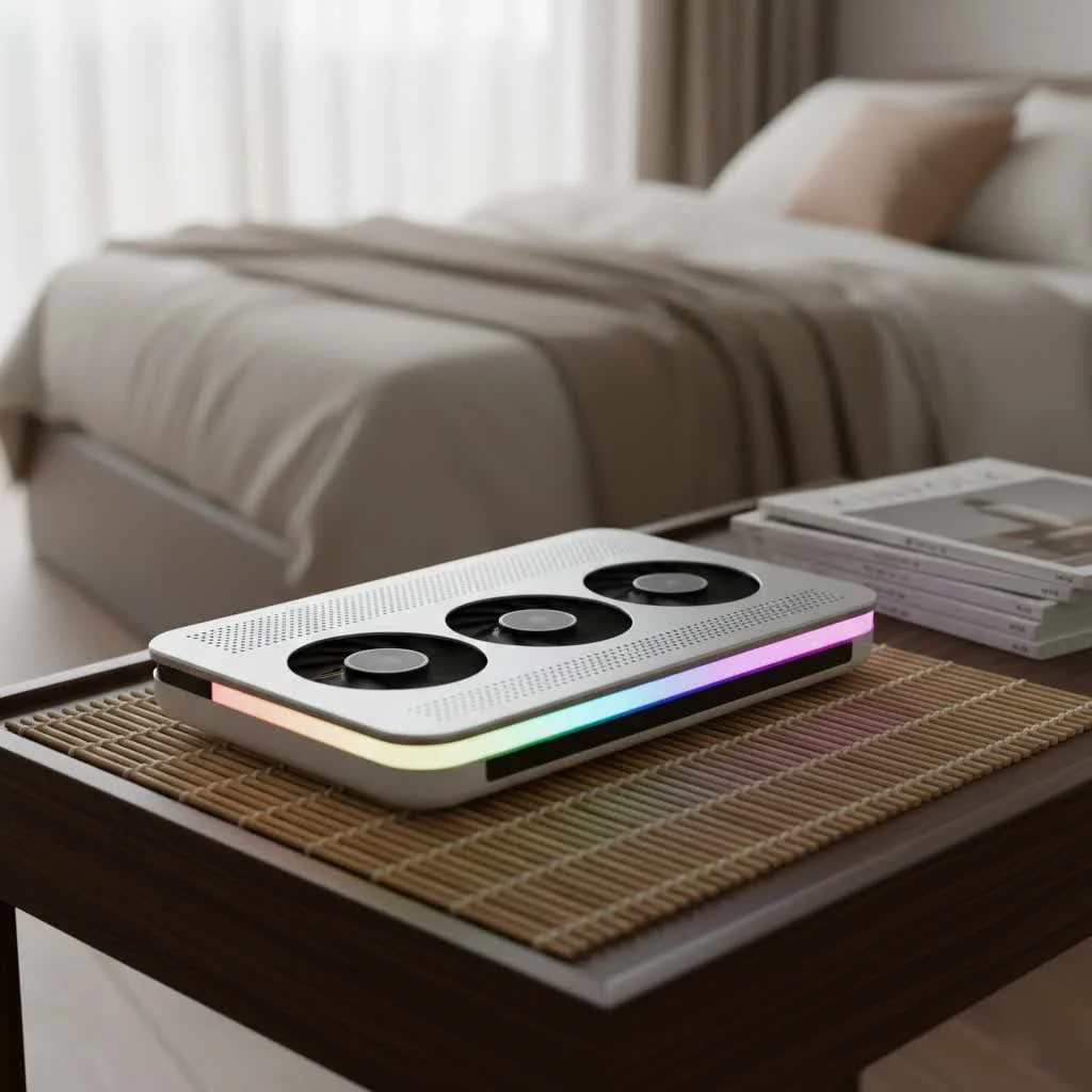 Ice Coorel laptop cooler with RGB lighting